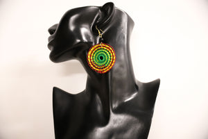 Nancy Kiwat - Medium Round Spiral Ghost Net Earrings