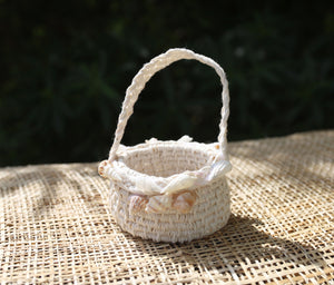Nancy Nona - Twine Woven Basket with Shells