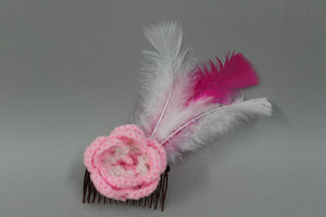 Edith Gesa - Hair Comb  Rose Crochet